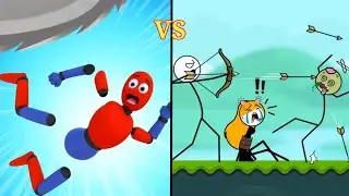 SUPERHERO BONE SMASHING(Ragdoll Break) vs STICK SHOT,New Update,Ragdoll Hack, Android Games,Epic 2.