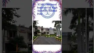 ICAR - National Institute of High Security Animal Diseases, Bhopal Madhya Pradesh. NIHSAD । Animal.