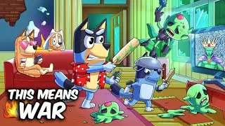 Bluey Vs Alien Invasion Part 2: Cartoon Parody