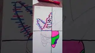 drawing Patrick glitch x - ray skeleton and normal part 2