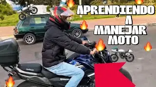 PRINCIPIANTE APRENDIENDO A MANEJAR MOTO | The Kecool