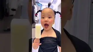 The pretty girl dropped her popsicle and cried in anger #funny #smileforever #cute #smilesnippets