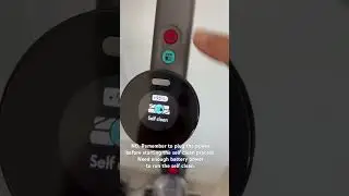 Dyson WashG1 Self Cleaning  Notes to remember