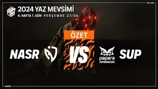 ŞL 2024 Yaz Mevsimi | 4. Hafta 1. G&uuml;n | NASR vs SUP | Ma&ccedil; &Ouml;zeti