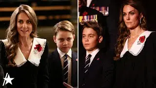 Prince George Looks SO GROWN UP w/ Kate Middleton at Festival Of Remembrance