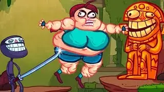 Troll Face Quest Video Games 1 + 2 Full Complete All Level Walkthrough Most Funny Trolling Time