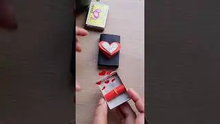 DIY matchbox craft easy❤️|valentine day gift ideas #shorts #diy #craft #gift #love #viral