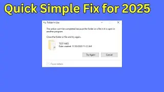 How To Fix File is Open in Another Program 2025 windows 11 and 10