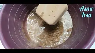 Pure yellow💛sand shaving crumbling🤤in lots of water🌊relaxing and satisfying video🇿🇦