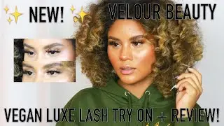 NEW VELOUR BEAUTY VEGAN LUXE LASH COLLECTION | TRY ON + REVIEW | IMASHLEYHALL