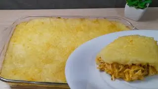 ESCONDIDINHO DE FRANGO COM BATATA, SIMPLES, FÁCIL E RÁPIDO DE FAZER!