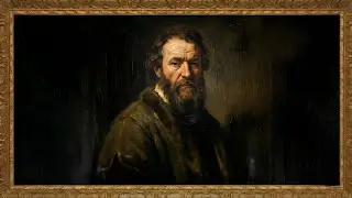 Rembrandt Style Portrait | The Old Philosopher | Dark Academia Art Screensaver 4K