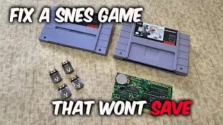 FIX - Super Nintendo SNES Game that won't Save | Backup Battery Replacement