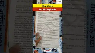 6-Month Current Affairs Compilation for RAS Prelims: A Comprehensive Review  #rasprelims #tejcivils