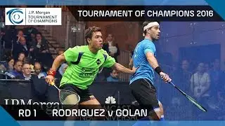 Squash: Tournament of Champions 2016 - Men's Rd 1 Highlights: Rodriguez v Golan