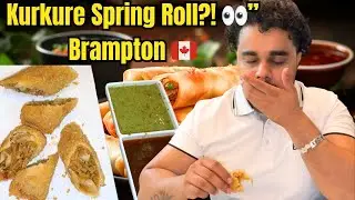 kurkure spring roll street food in Brampton | Honest Food Review 🍽️ 🇨🇦