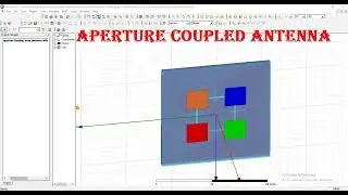 aperture coupled feeding array antenna with impedance matching E shape network to get 50ohm in hfss
