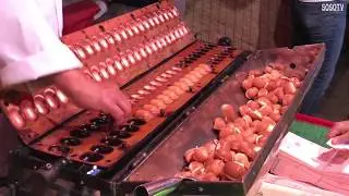 Japanese street food--Baby pancakes　Tokyo Japan
