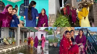आज हमारी बहन हमारे ससुराल आई ☺️#twins #himachal #village