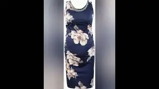 Women's Maternity Sleeveless Dresses Maternity Tank Dress Mama Baby Shower Pregnancy Dress