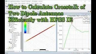 How to Calculate Crosstalk of Two Dipole Antennas Efficiently with HFSS IE