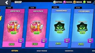OOOOO!! 😱😍FREE NEW CHAOS LOVE GIFTS IN SHOP!!🫨😱 BRAWL STARS NEW UPDATE😁🎁