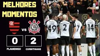 TIM&Atilde;O CAMPE&Atilde;O DA SUPERCOPA! Veja os gols de Flamengo 0 x 2 Corinthians!