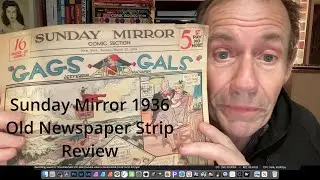 Sunday Mirror 1936 Old Newspaper Strip Section Review