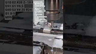 &Ccedil;ap 8R0.5  freze ile yarım radus işleme ve programlama #cnc #freze #machine