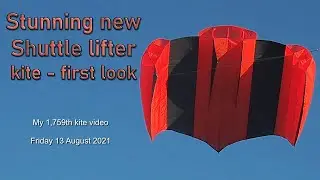Stunning Shuttle lifter kite first flight