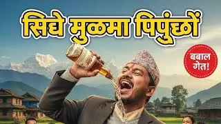 सिधै मुखमा पिउँछौँ - Sidhai Mukh Ma Piunchhau | New Nepali Comedy Folk Song 2026 | Ai Audio Nepal