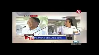 Binay vs Poe Philippine Presidential Debate 2016