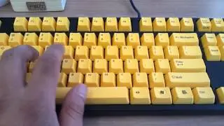 FILCO Majestouch2 keyboard, Yellow limited edition