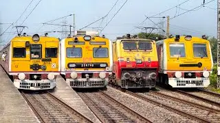 🔥Ultimate Train Spotting | Different Model EMU Local Trains Compilation
