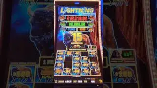 Lightning Buffalo Link $50 Max Bet Hold And Spin Bonus.