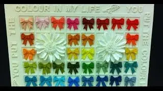 How I made a Distress Ink Canvas using Origami Bows