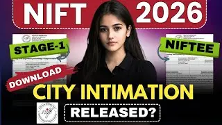 nift city intimation 2026 | how to download nift city intimation | nift exam city intimation