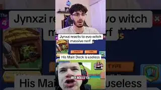 EVO Witch massive nerf #jynxzi #clashroyale #nerf #witch #balancechanges