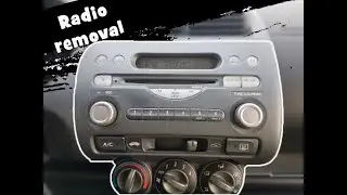 Honda Jazz GD rádió, középkonzol kiszerelés -Honda Jazz Gd radio removal