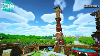 Tears of the Kingdom Skyview Tower in Minecraft