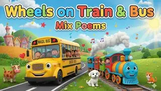 Train Songs for Kids | Wheels on the Bus & Weather Songs Mix