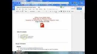 Using Links, Bookmarks and Table of Contents in Google Docs