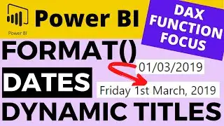 Power BI FORMAT() Function - Formatting Dates in Dynamic Chart Titles