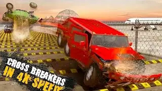Drive speed car on desert highway road and take on 100 speed bumps challenge!