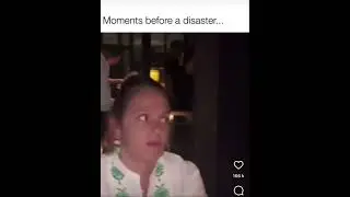 Moments before disaster