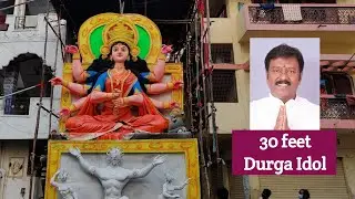 Durga Mata Aagman 2020 | Biggest Durga idol Lifting with Crane | Durga idol Transporting 2020
