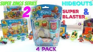 Super Zings Series 2 - Blister 4 pack Hideouts & Crystal Blaster #superzingsseries2