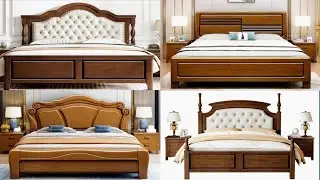 Wooden simple bed design | Wooden plain bed design | Top 50 wooden simple bed design