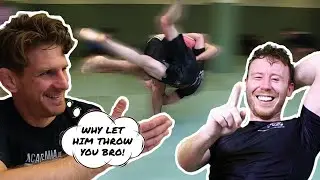Christian Ozbek Sparring With Polish JiuJitsu Black Belt and @roamingrolls : Full Sparring Rounds