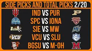College Basketball Picks & Predictions Today 2/20/26 | NCAAB Picks Today